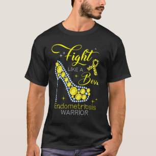 T-shirt Endometriosis Warrior 2022 Combattre Comme Un Boss