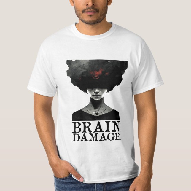 T-shirt endommagé du cerveau (Devant)
