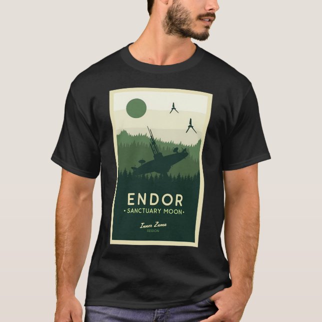 T-shirt Endor, Lune sanctuaire (Devant)