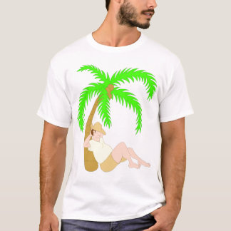 T-shirt Endormi sous un palmier