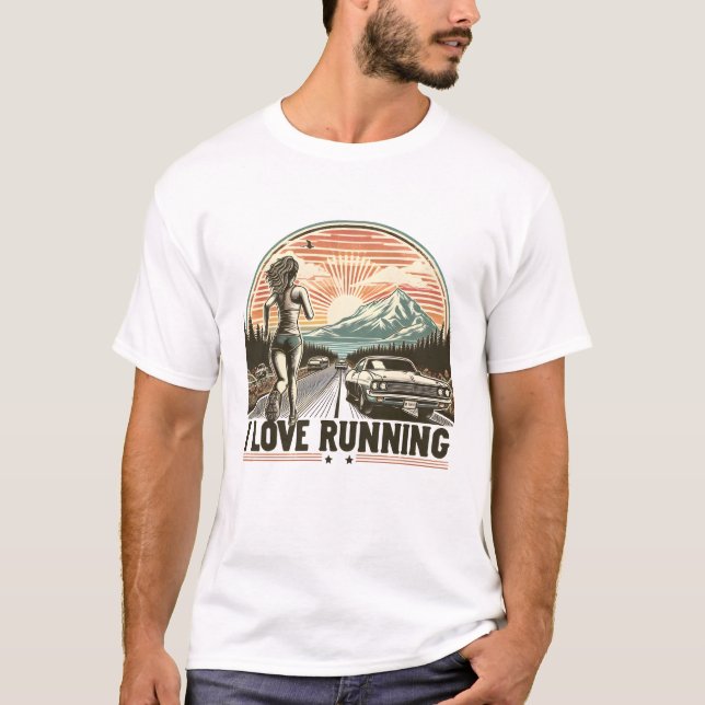 T-shirt Endorphin Rush : I Love Running (Devant)