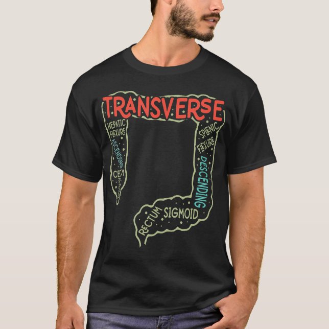 T-shirt Endos Nurse Gi Endo Tech Colonos Colon Anatomie (Devant)
