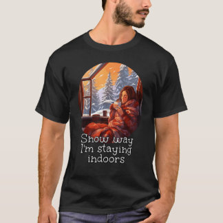 T-shirt Endroit confortable en hiver Saison avec des boiss