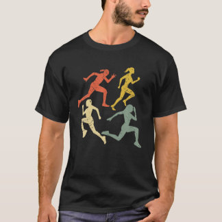 T-shirt Endurance Retro Running Athlètes de la vieille éco