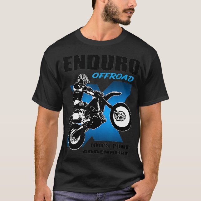 T-shirt Enduro Etreme Hors Route Motocross Racing (Devant)