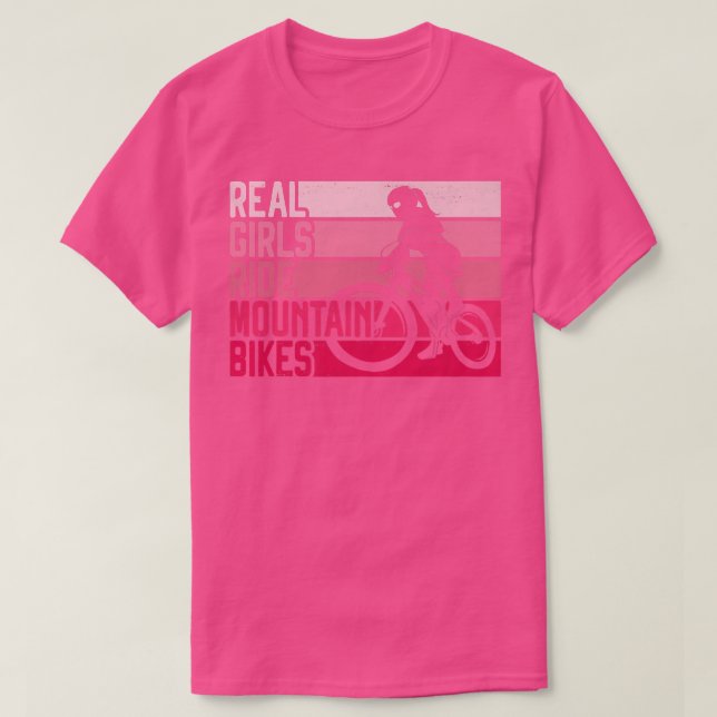 T-shirt Enduro MTB Mountain VTT équitation descente Girl R (Design devant)