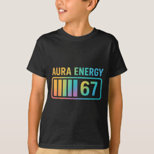 T-shirt Énergie Aura 67 Génération Alpha 6 7 Mème Rizz Inf