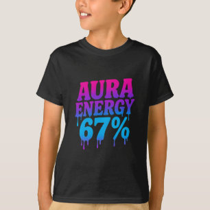 T-shirt Énergie Aura À 67 Drôle Six Sept Mème Aura Farmin