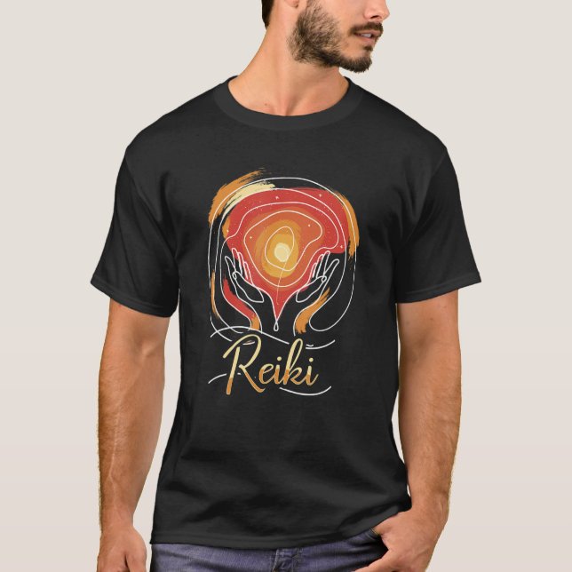 T-shirt Énergie Chakra Healing Holistique Mains Reiki (Devant)