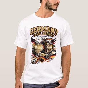 T-shirt Énergie de but Allemagne Skeleton Striker Nations 