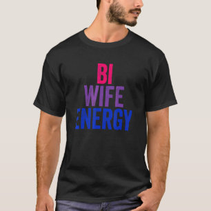 T-shirt Énergie de femme bi Fierté bisexuelle Drapeau bise
