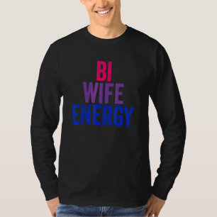 T-shirt Énergie de femme bi Fierté bisexuelle Drapeau bise