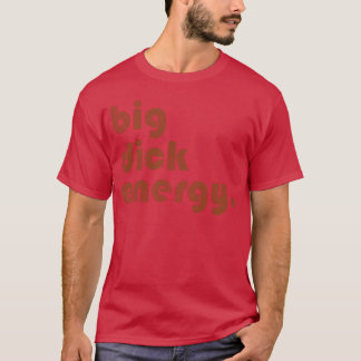 T-shirt énergie de gros sexe drôle hommes rétro 70s vintag