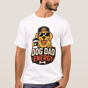 T-shirt Énergie de papa chien Streetwear drôle Retriever d