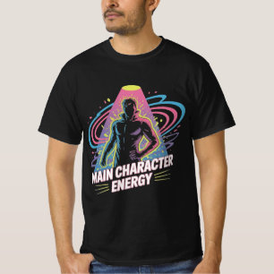 T-shirt énergie des caractères principaux