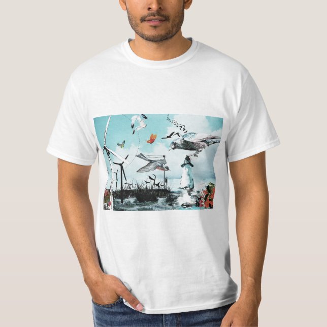 T-shirt Énergie éolienne (Devant)