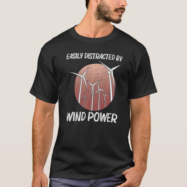 T-shirt Énergie Éolienne cool Pour Hommes Femme Turbine Éo (Devant)