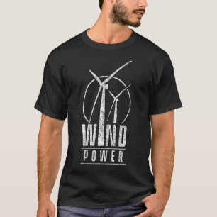 T-shirt Énergie éolienne Éolien Vert Turbine renouvelable