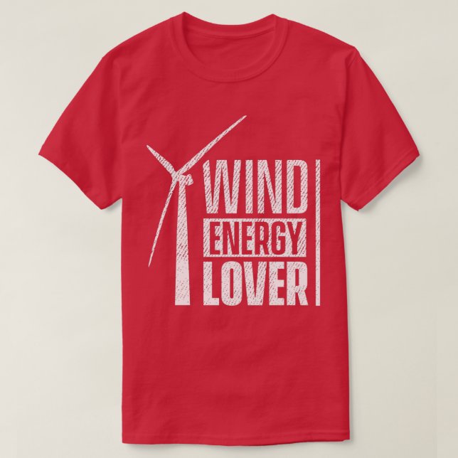 T-shirt Énergie éolienne éolienne énergie renouvelable 19 (Design devant)