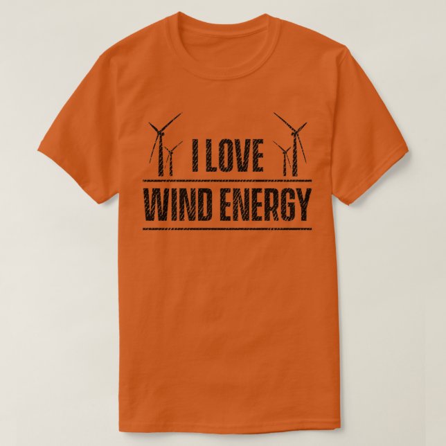 T-shirt Énergie éolienne éolienne éolienne (Design devant)