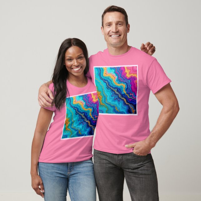 T-shirt Énergie mystique sarcelle et or (Unisexe)