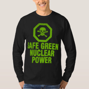 T-shirt Énergie nucléaire verte sécurisée - Avocado Green
