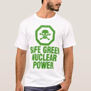 T-shirt Énergie nucléaire verte sûre - vert d'avocat
