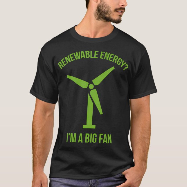 T-shirt Énergie renouvelable (Devant)