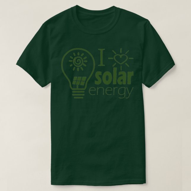 T-shirt Énergie renouvelable Énergie solaire Électricité p (Design devant)