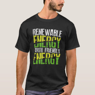 T-shirt Énergie renouvelable Environnement énergétique éco