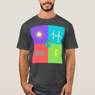 T-shirt Énergie renouvelable sur notre Terre