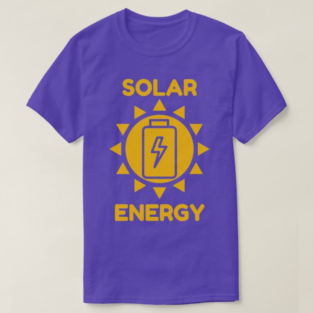 T-shirt Énergie solaire 5 (Design devant)