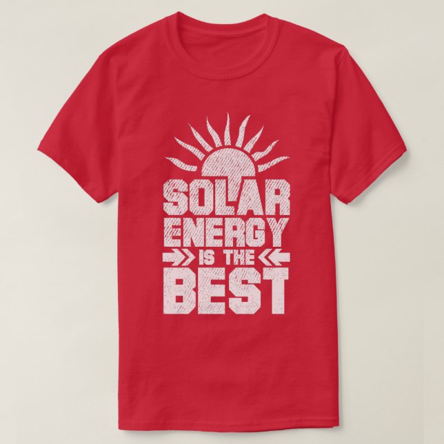 T-shirt Énergie solaire Énergie solaire solaire 11 (Design devant)