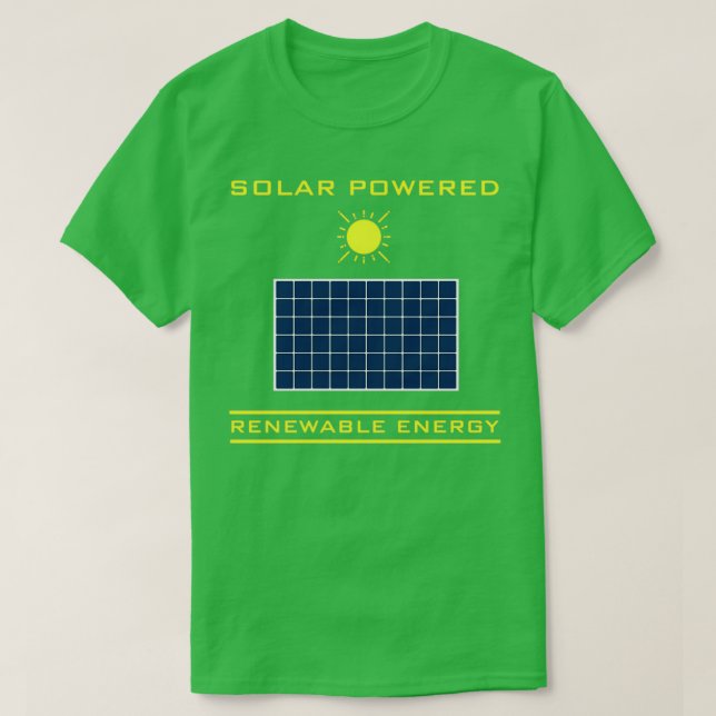 T-shirt Énergie solaire renouvelable (Design devant)