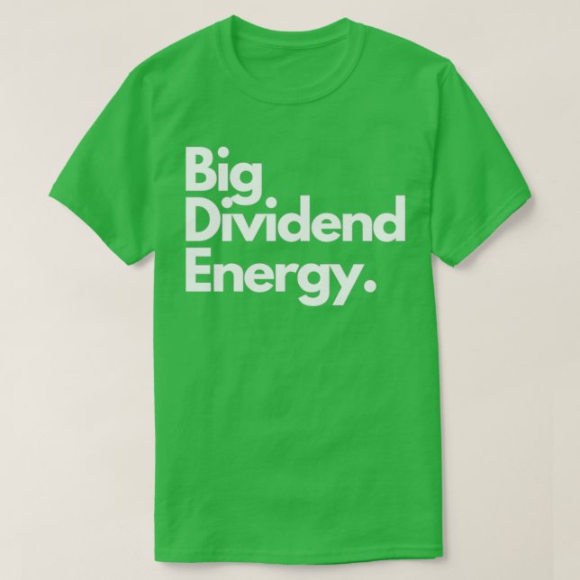 T-shirt Énergies Dividendes (Design devant)