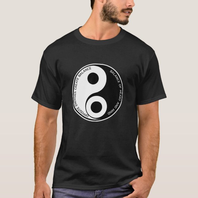 T-shirt Énergies Opposées, Créer un équilibre Yin Yang (Devant)