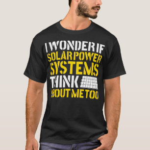 T-shirt Énergies renouvelables à panneau solaire Je me dem