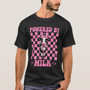 T-shirt Énergisé par la vache laitière d'élevage de vaches