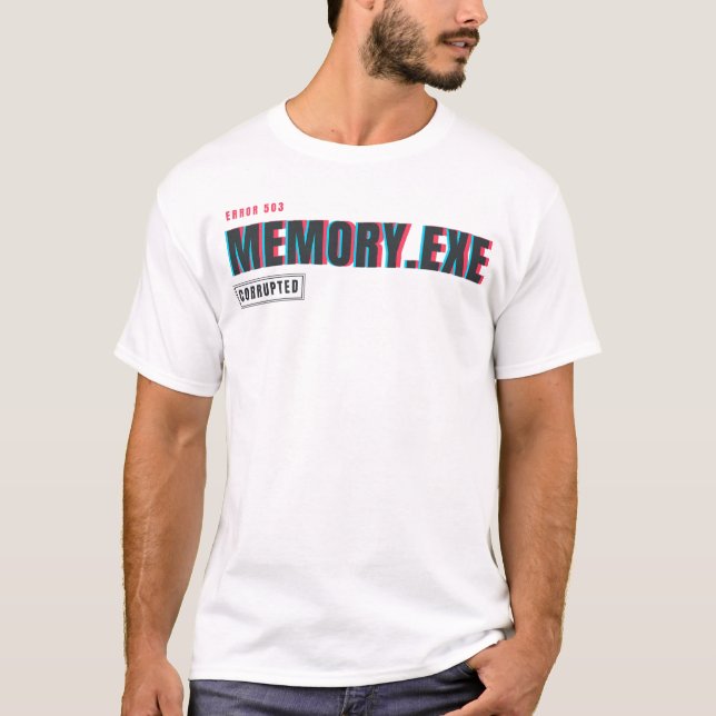 T-shirt Energy.exe a expiré | Conception d'humour tech Gli (Devant)