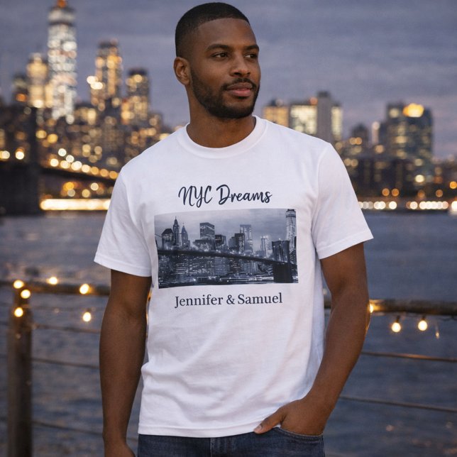 T-shirt Energy of New York City Romantic Couples Skyline (Créateur téléchargé)