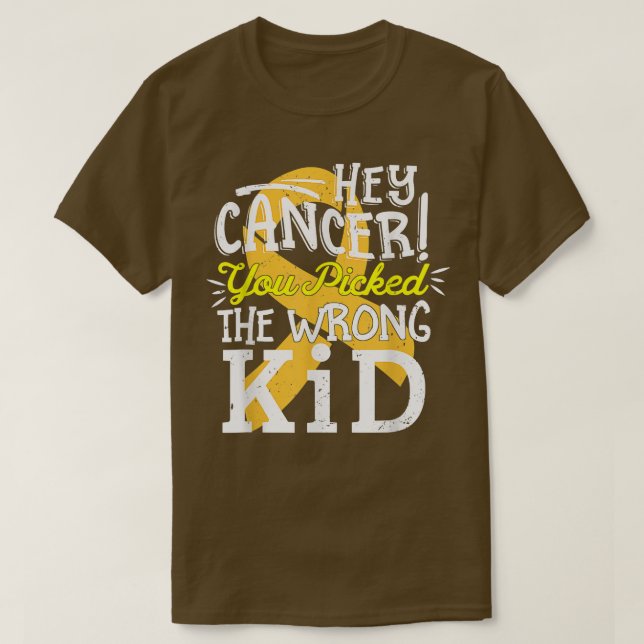 T-shirt Enfance Cancer Chemise Sensibilisation Survivant W (Design devant)