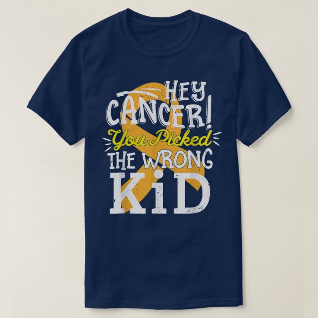 T-shirt Enfance Cancer Chemise Sensibilisation Survivant W (Design devant)