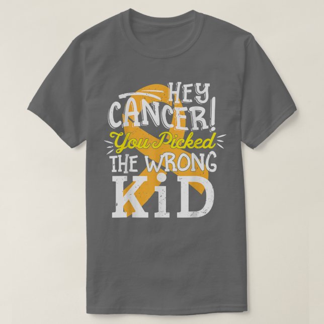T-shirt Enfance Cancer Chemise Sensibilisation Survivant W (Design devant)