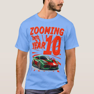 T-shirt Enfant 10 Ans Course Anniversaire 10ème Anniversai