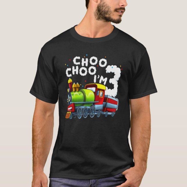 T-shirt Enfant 3e anniversaire Train Garçon 3 ans Train An (Devant)