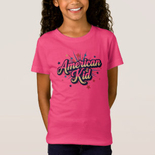 T-Shirt Enfant Américain Jeunesse Patriotique & Concepti