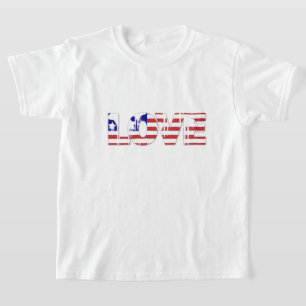 T-shirt enfant amour patriotique