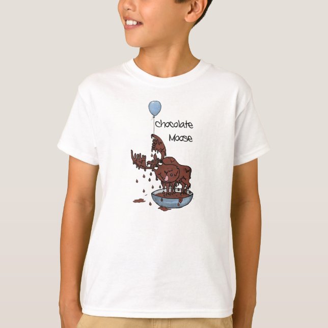T-shirt enfant amusant, orignal au chocolat (Devant)
