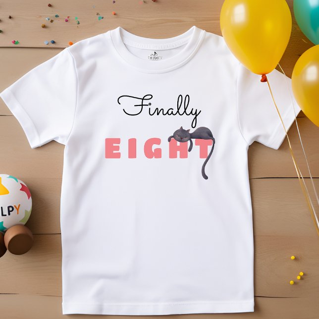 T-Shirt Enfant anniversaire de enfant de chat noir (Créateur téléchargé)