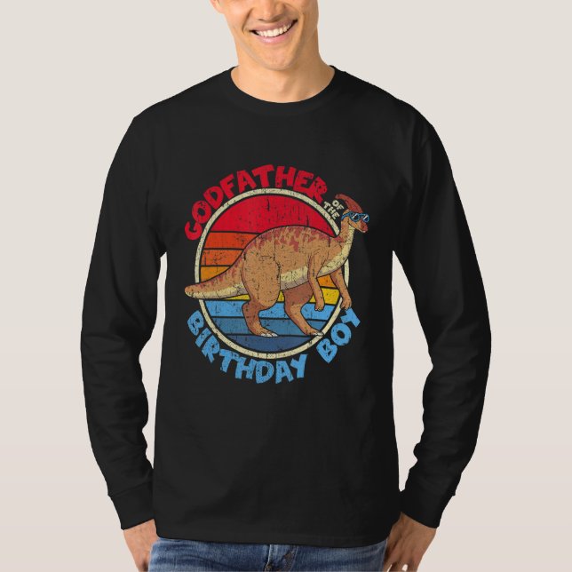 T-shirt Enfant Anniversaire I Parrain I Parasaurolophus I  (Devant)